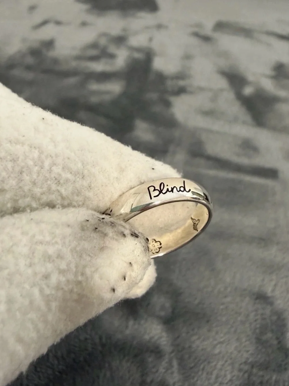 Brand New Gucci Blind for Love Sterling Silver 925 Ring Size 10 (US 5.25)